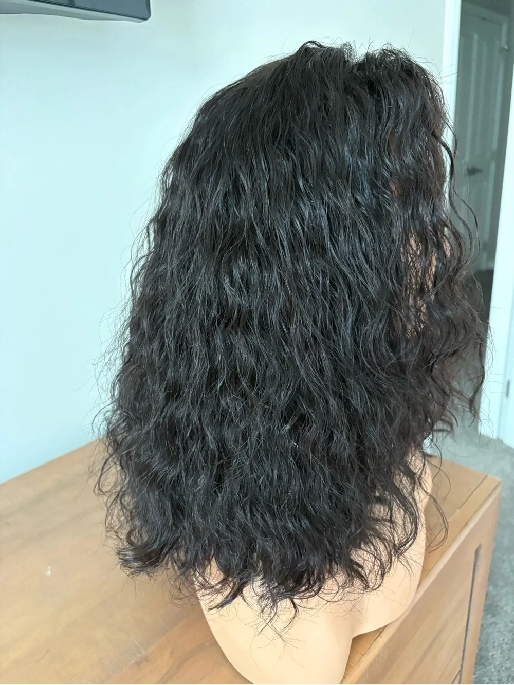 Natural Black Wavy Raw Hair Wig